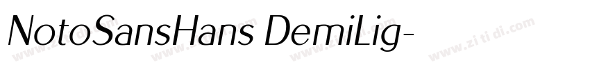 NotoSansHans DemiLig字体转换